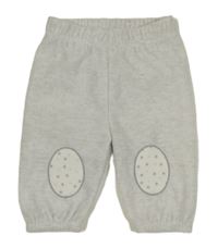Svetlosivé fleecové nohavice s bodkami Ergee