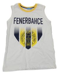 Biele tielko s potiskem - Fenerbahce