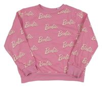 Ružová mikina s nápisy - Barbie H&M