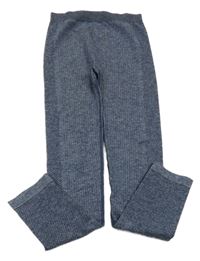 Modrošedé melírované funkčné legíny Yigga