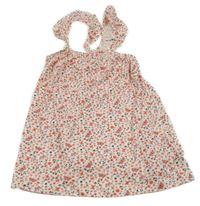 Ružovo-biely kvetovaný top Topolino