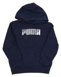 Tmavomodrá mikina s kapucí Puma