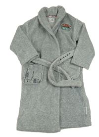 Šedý chlupatý župan s nášivkou - Přátelé