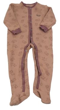 Starorůžový žebrovaný overal s Marií Disney