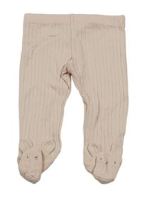 Světlerůžové žebrované polodupky F&F