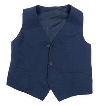 Tmavomodrá společenská vesta H&M