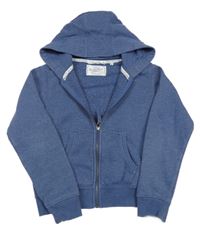 Modrá prepínaci mikina s kapucňou Next