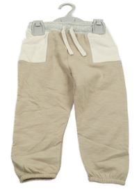 Nové - Béžovo-smetanové tepláky M&S