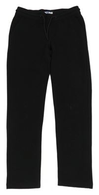 Černé strukturované teplákové chino kalhoty WE