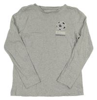 Šedé triko s míčem George 