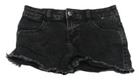 Čierne rifľové kraťasy Denim Co.