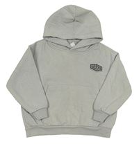 Sivá oversize mikina s kapucňou Zara