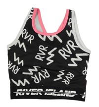 Černá sportovní lambáda s nápisy River Island