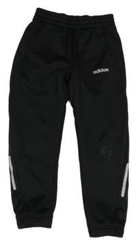 Čierne športové nohavice s logom Adidas