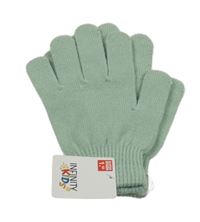 Nové - Světlezelené pletené prstové rukavice Infinity