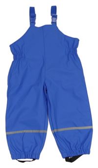 Modré nepromokavé laclové kalhoty s proužky Kiki&Koko