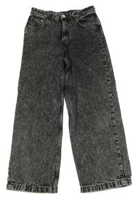 Šedé batikované baggy rifle H&M