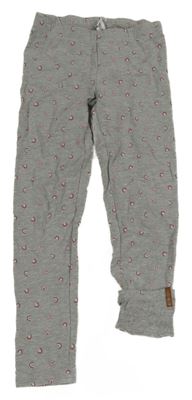 Šedé silnější legíny s duhami Yigga 