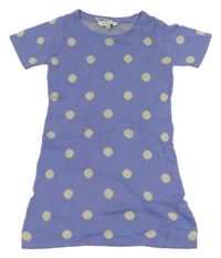 Levandulové svetrové šaty s bodkami Tom Tailor