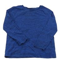 Tmavomodro-čierne melírované tričko George