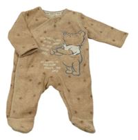 Béžový fleecový overal s medvídkem Pú George 