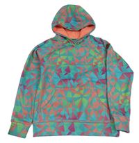 Zelená softshellová bunda se vzorem a kapucí Burton