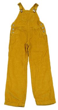 Okrové manšestrové laclové podšité kalhoty Mini Boden