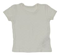 Biele děrované tričko Primark