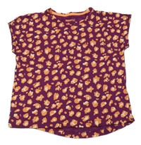 Fialové tričko so vzorom Pepperts