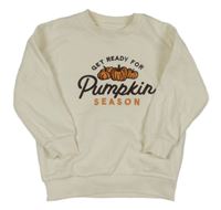 Smotanová mikina s dýněmi a nápismi F&F