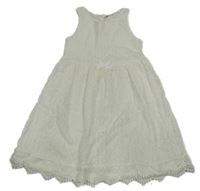 Smotanové čipkové šaty H&M