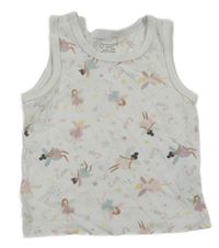 Biely top s vílami Primark