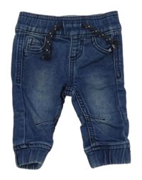 Modré teplákové cuff rifle Denim Co.