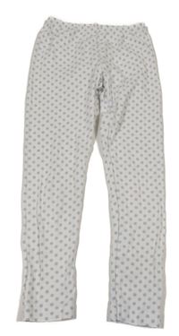 Biele bodkovaná é legíny Petit Bateau