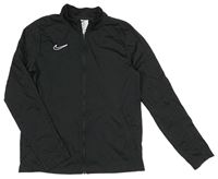 Černá funkční sportovní propínací slabá mikina s logem Nike