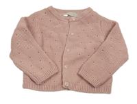 Pudrový perforovaný prepínaci sveter John Lewis