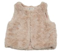 Světlerůžové kožešinové podšité bolérko H&M