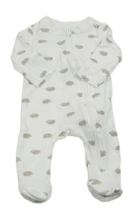 Bílý overal s ježečky MANOR