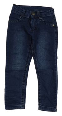 Tmavomodré teplákové rifle 