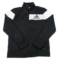 Čierno-biela prepínaci športová mikina Adidas