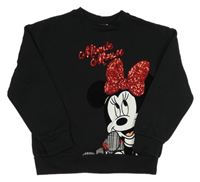 Čierna mikina s Minnie s flitrami George