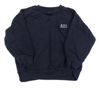 Tmavomodrá oversize mikina s písmenky M&S