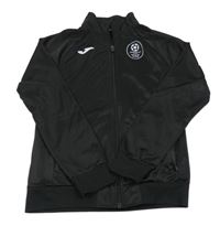Černá propínací sportovní fotbalová mikina se znakem JOMA
