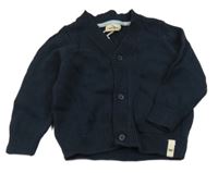 Tmavomodrý prepínaci sveter s mývalem Kuniboo