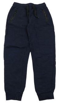 Tmavomodré melírované tepláky YIGGA