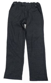 Tmavosivé melírované chino nohavice lupilu