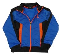 Modro-čierno-oranžová prepínaci športová mikina s logom Nike Jordan