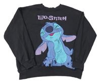 Černošedá mikina se Stitchem Disney