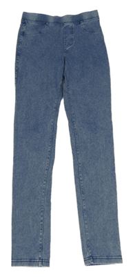 Modré plesňové džegíny H&M