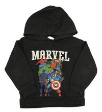 Antracitová mikina s Avengers a kapucí H&M